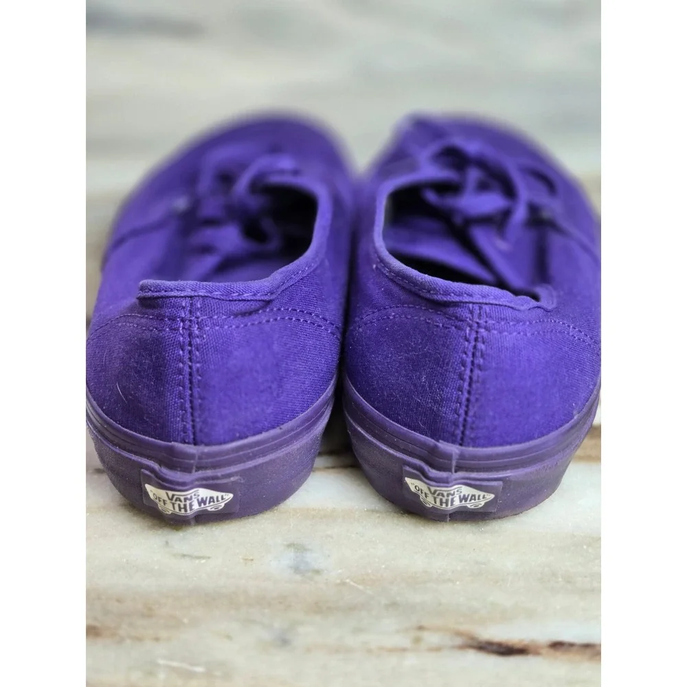 Vans Authentic Lo Pro Purple Monochromatic Canvas Sneakers Mens 7.5‎ Womens 9